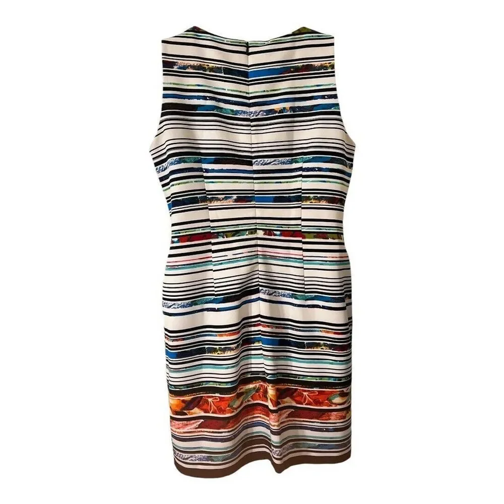 AGB Dress Women’s Sleeveless Casual - Multicolored Striped - Size 6